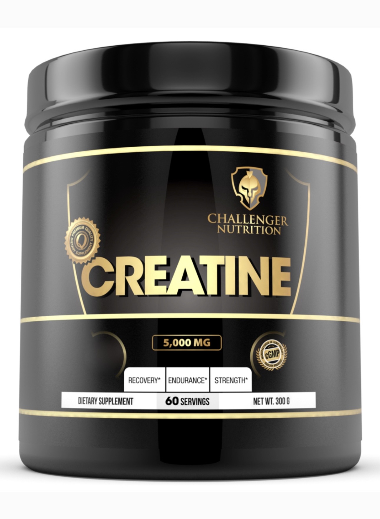 تشالنجر نيوترشن (Challenger Nutrition) كرياتين مونوهيدرات – 300 جم -60 حصة