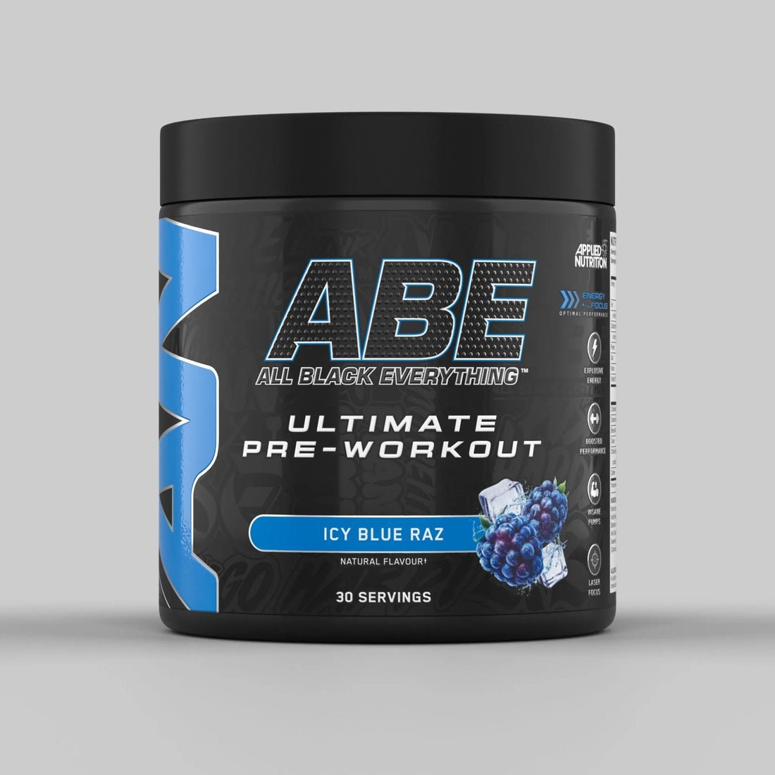 Applied Nutrition – ايه بي اي بري ورك أوت (ABE Ultimate Pre-Workout) – آيسي بلو راز – 30 حصة
